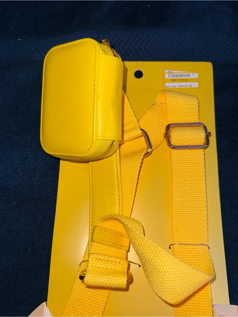Phone Crossbody with Wallet - Yellow